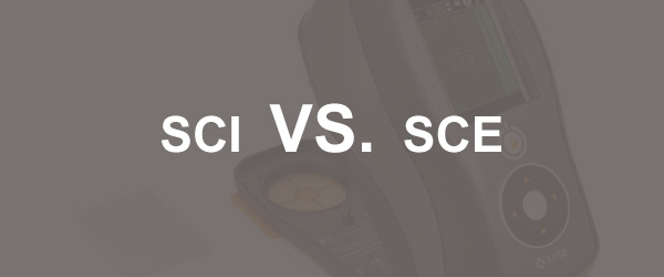 颜色测量中的SCI和SCE(包含&排除镜面)